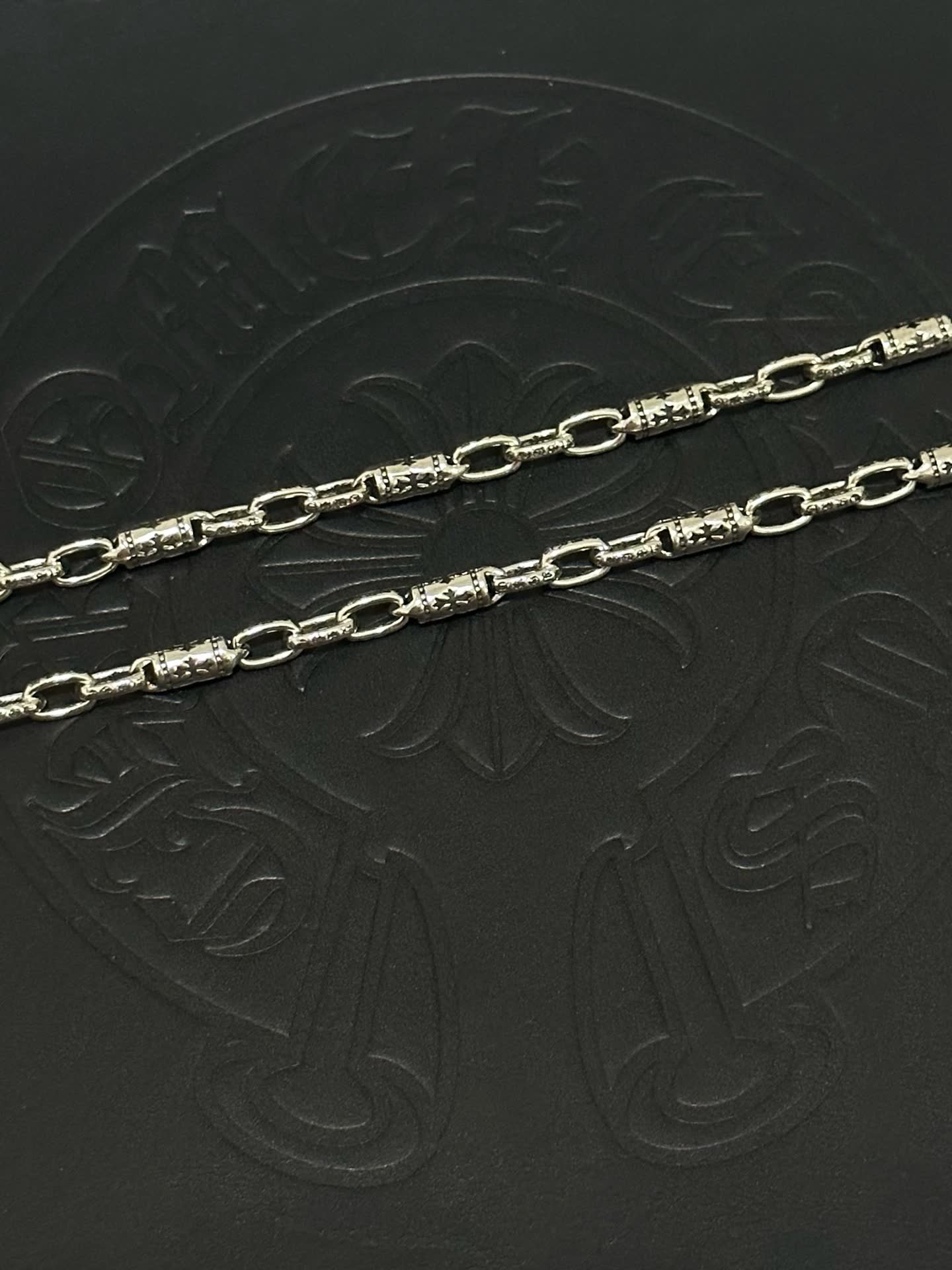 Chrome Hearts Silver Dragon Claw Necklace with Red Gemstone